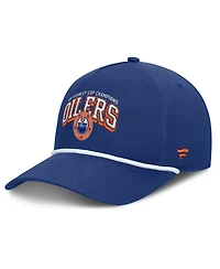 Fanatics Men's Blue Edmonton Oilers Decades Collection A-Frame Rope Adjustable Hat