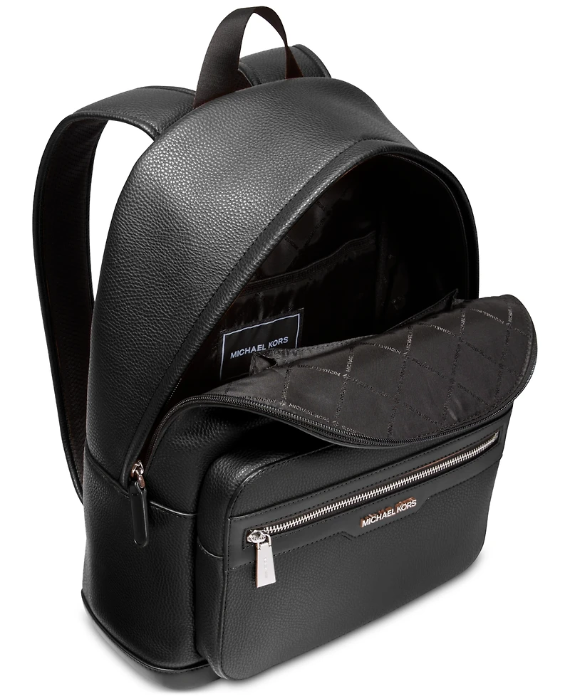 Michael Kors Men's Malone Leather Logo Backpack
