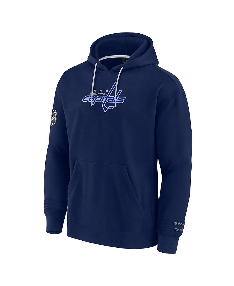 Fanatics Men's Navy Washington Capitals Elements Pace Pullover Hoodie