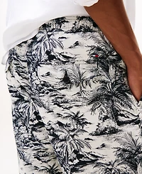 Tommy Hilfiger Men's Big & Tall Brooklyn Relaxed Fit Printed 7" Shorts
