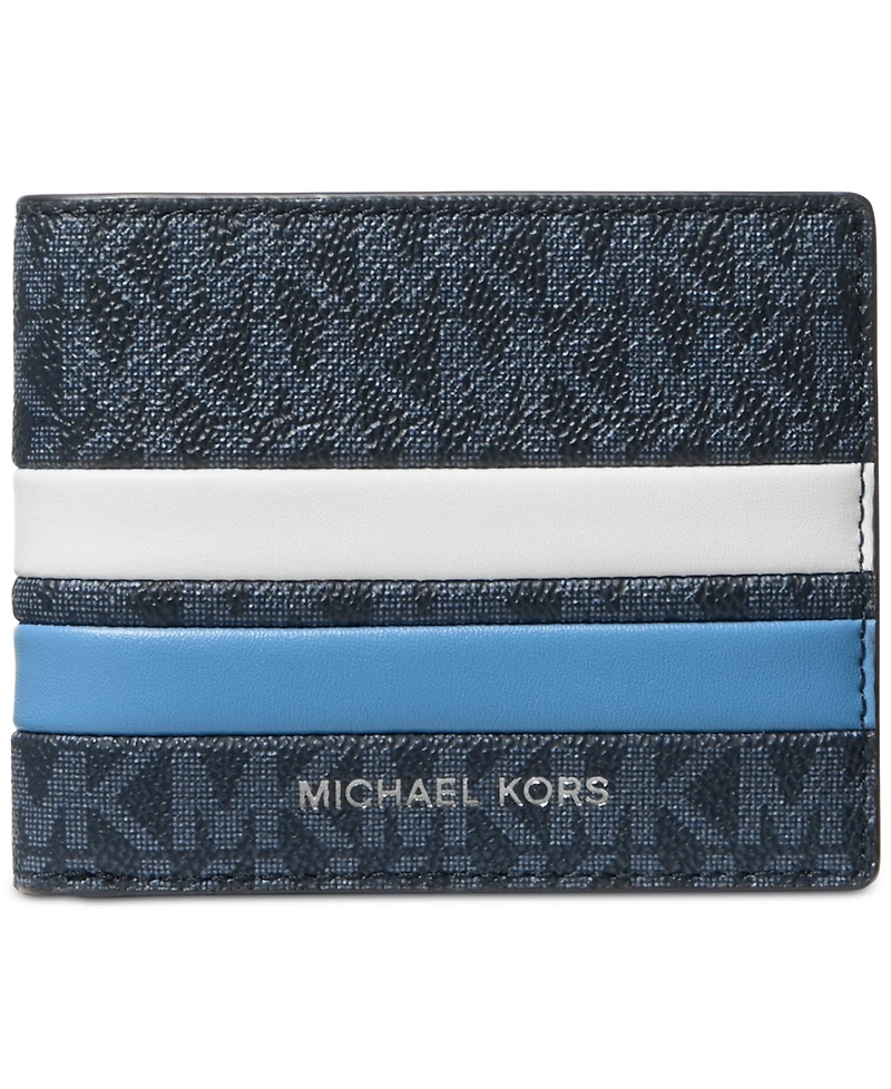 Michael Kors Men's Malone Slim Stripe Logo Wallet
