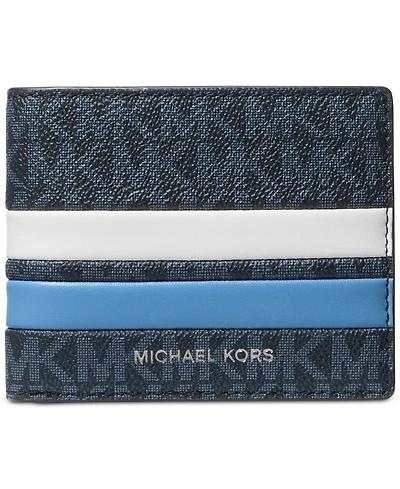 Michael Kors Men's Malone Slim Stripe Logo Wallet