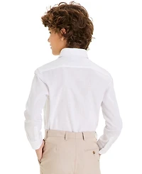 Michael Kors Big Boys Classic Fit Linen Dress Shirt
