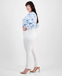 Jones New York Plus Lexington Straight-Leg Jeans