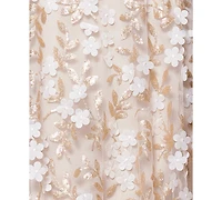 Xscape Women's Sequin Embellished V-Neck Sleeveless Gown