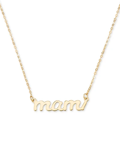 Mami Pendant Necklace in 10k Yellow Gold, 18"