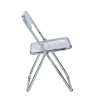 Lawrence Acrylic Folding Chair With Metal Frame