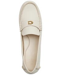 Coach Women's Sculpted C Leather Driver Loafer Flats