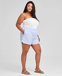 And Now This Trendy Plus Size High-Rise Boxer Shorts, Exclusively at Macy's