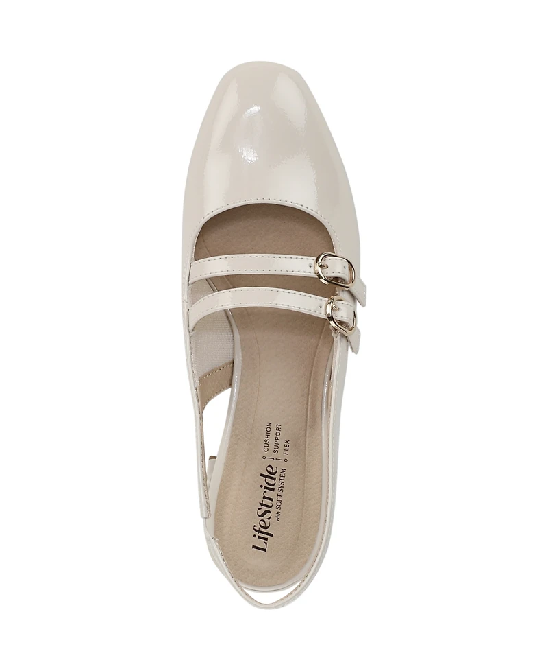 LifeStride Women's Beatrice Block Heel Slingback Pumps