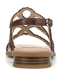 LifeStride Women's Reagan Open Square Toe Strappy Slingback Sandals