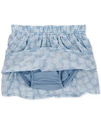 Carter's Baby Girls 2-Pc. Flutter-Sleeve Top & Floral-Print Skort Set