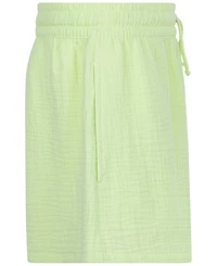 Hurley Big Girls Woven Cotton Gauze High-Rise Shorts