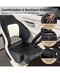Captain Bucket Seat with Waterproof Pvc Leather for Sightseeing Boat