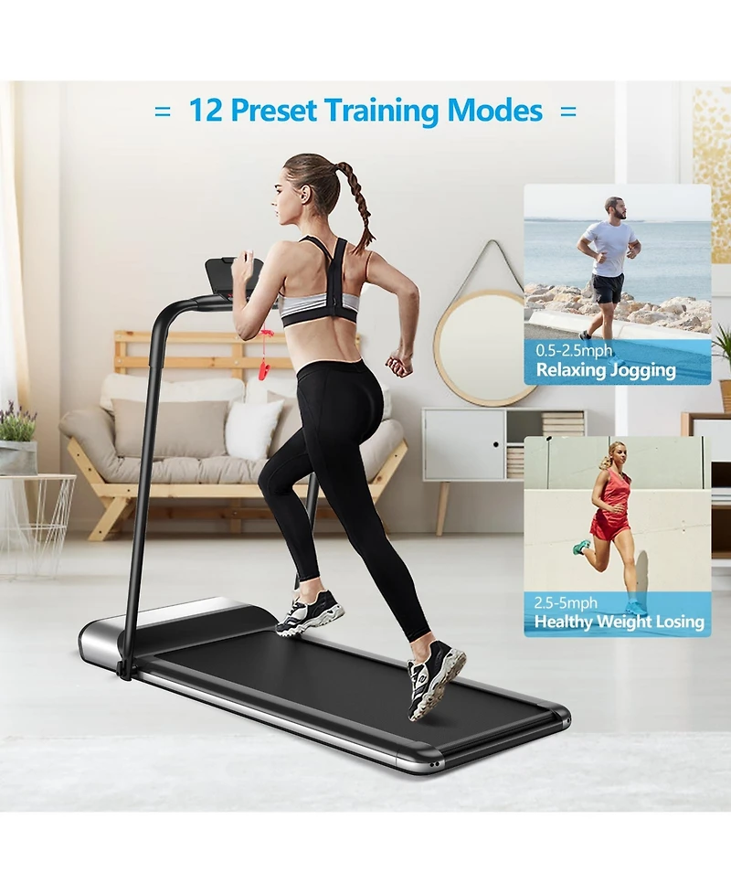 Ultra-thin Electric Folding Motorized Treadmill with Lcd Monitor Low Noise