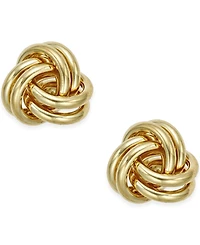 Love Knot Stud Earrings in 10k Gold