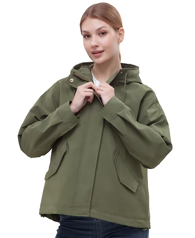 Rokka&Rolla Women's Water-Resistant Hooded Jacket