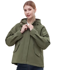 Rokka&Rolla Women's Water-Resistant Hooded Jacket