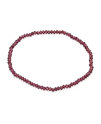 Bling Jewelry Dainty Natural Stone Multi-Strand Seed Bead Stretch Bracelet with Caviar Rondell Beads