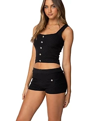 Edikted Womens Amalie Knit Tank Top
