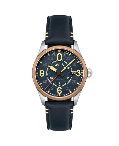 Avi-8 Men's Spitfire Smith Automatic Leather Strap Watch