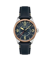 Avi-8 Men's Spitfire Smith Automatic Leather Strap Watch