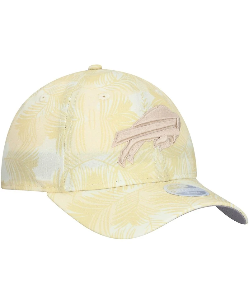 New Era Women's Cream Buffalo Bills Frond 9TWENTY Adjustable Hat
