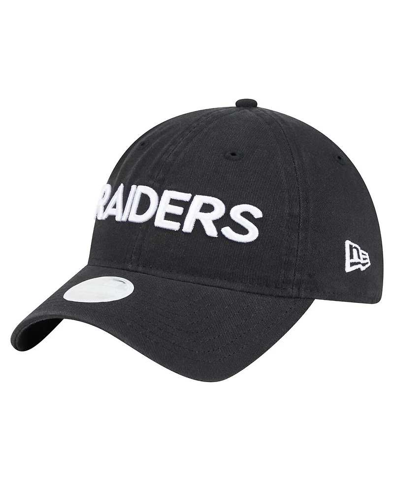 New Era Women's Black Las Vegas Raiders Cece 9TWENTY Adjustable Hat