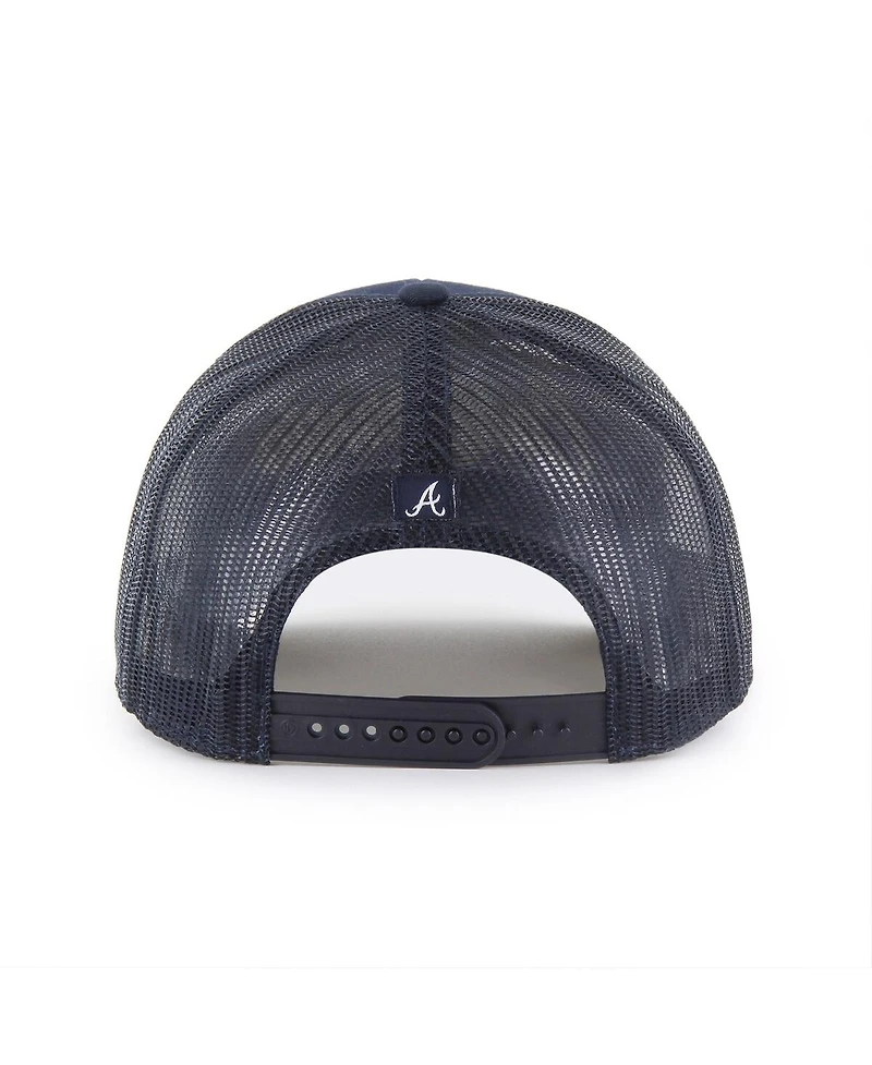 '47 Brand Men's Navy Atlanta Braves Garner Trucker Adjustable Hat