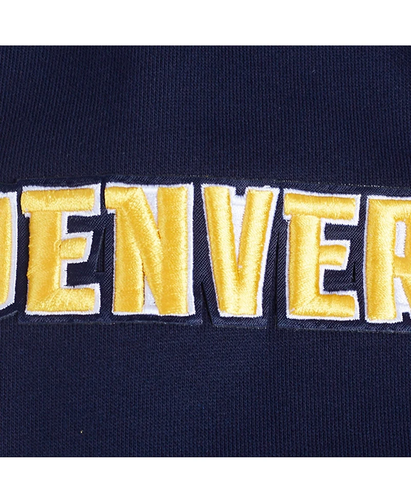 Pro Standard Men's Navy Denver Nuggets Area Code Pullover Hoodie