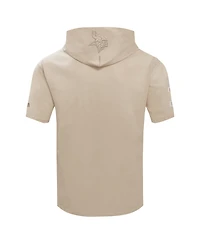 Pro Standard Men's Tan Minnesota Vikings Neutrals Capsule Short Sleeve Pullover Hoodie