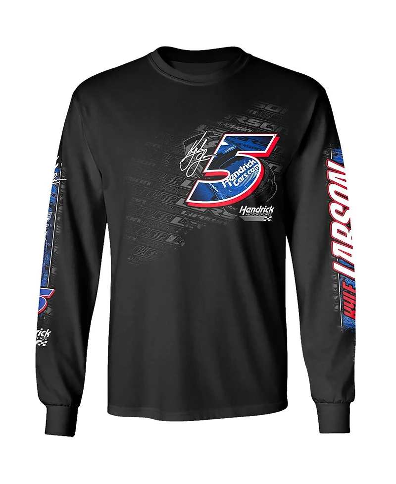 Hendrick Motorsports Team Collection Men's Black Kyle Larson Long Sleeve T-Shirt