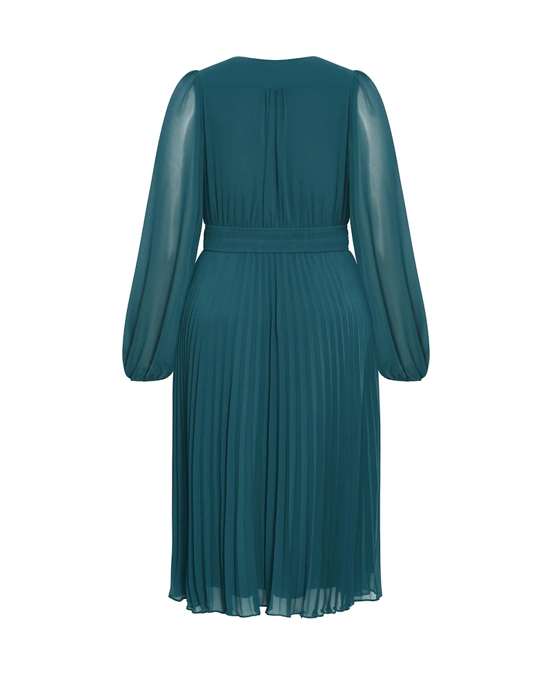 City Chic Plus Finley Sheer Dress