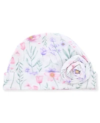 Max & Olivia Baby Girls 2-Piece Print Newborn Gown with Hat Set