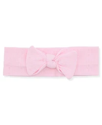 Max & Olivia Baby and Toddler Girls 3-Piece Pointelle Pajama with Headband Set