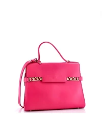 Pre-Owned Delvaux Gm Tempete Top Handle Bag Leather