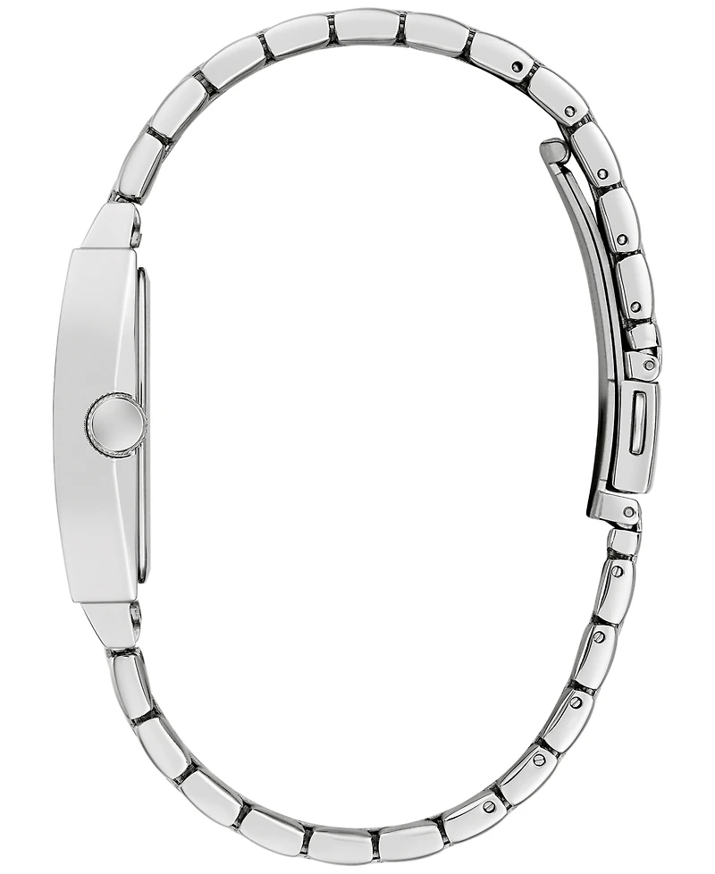 Caravelle Men's Classic Diamond Accent Stainless Steel Bracelet Watch 33mm