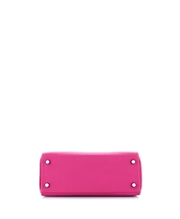 Pre-Owned Hermes Kelly 25 Handbag Pink Swift with Palladium Hardware