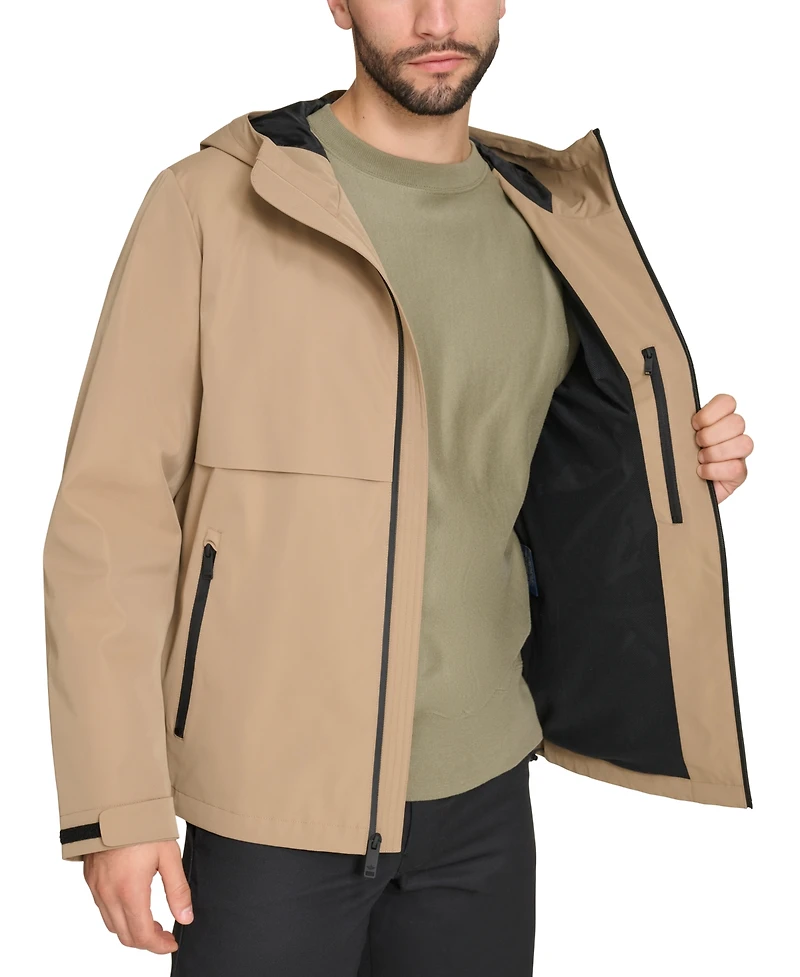 Dockers Men's Hooded Rain Jacket