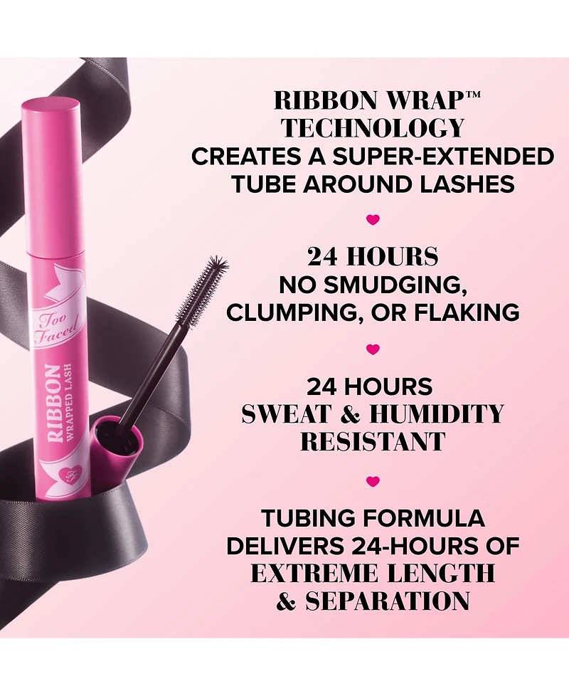 Too Faced Travel-Size Ribbon Wrapped Lash Tubing Mascara