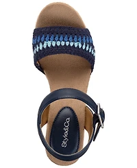 Style & Co Women's Siggyy Wedge Sandals, Exclusively at Macy's
