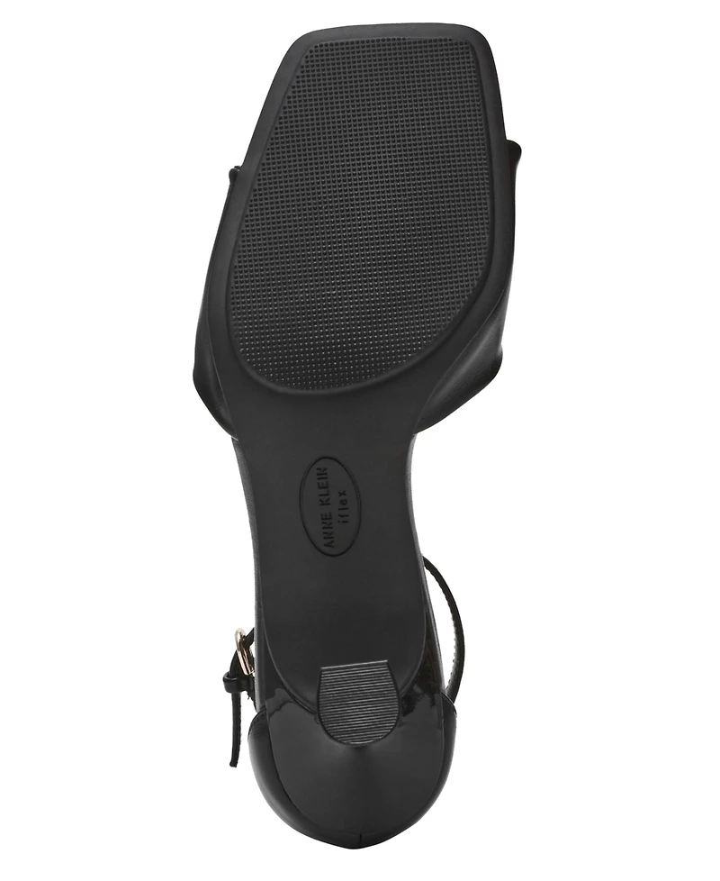 Anne Klein Women's Jessie Ankle Strap Two Piece Dress Sandals