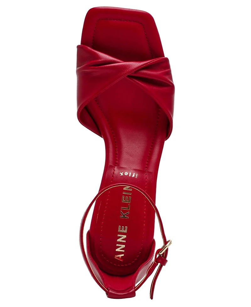 Anne Klein Women's Jessie Ankle Strap Two Piece Dress Sandals