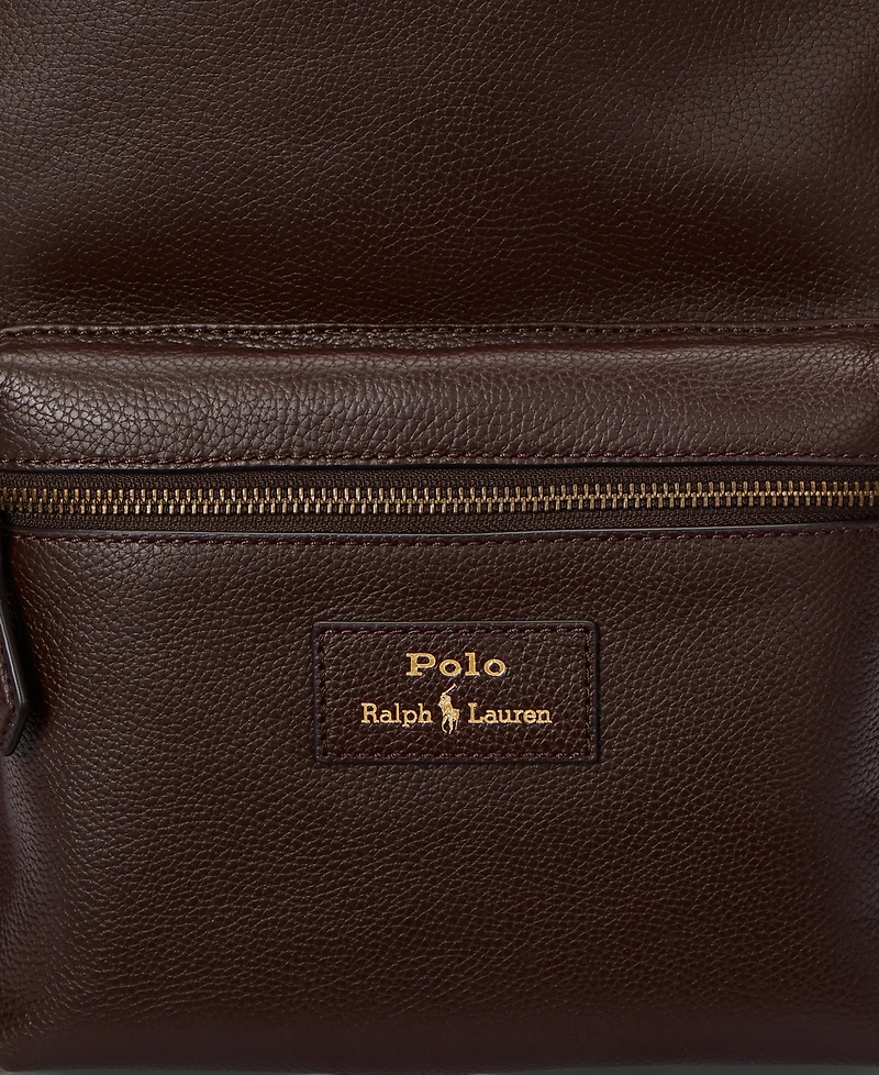 Polo Ralph Lauren Men's Pebbled Leather Backpack