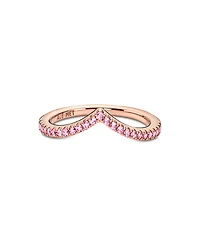Pandora Rose Gold Timeless Wish Sparkling Statement Ring