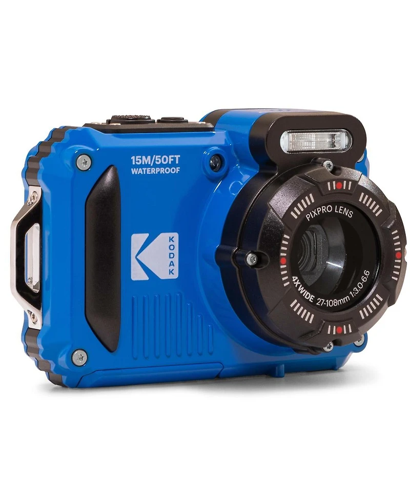 Kodak Pixpro WPZ2 Rugged Waterproof 16MP Digital Camera with 4x Zoom (Blue)