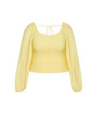 City Chic Plus Rowy Top