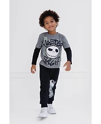 Nightmare Before Christmas Toddler Boys Disney T-Shirt and Fleece Pants