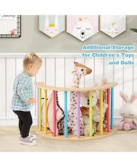 6 in 1 Kids Climbing Arch Playset wIth Removable Cushion and Stoppers