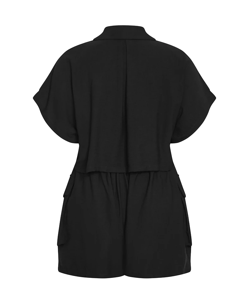 Plus Jade Playsuit